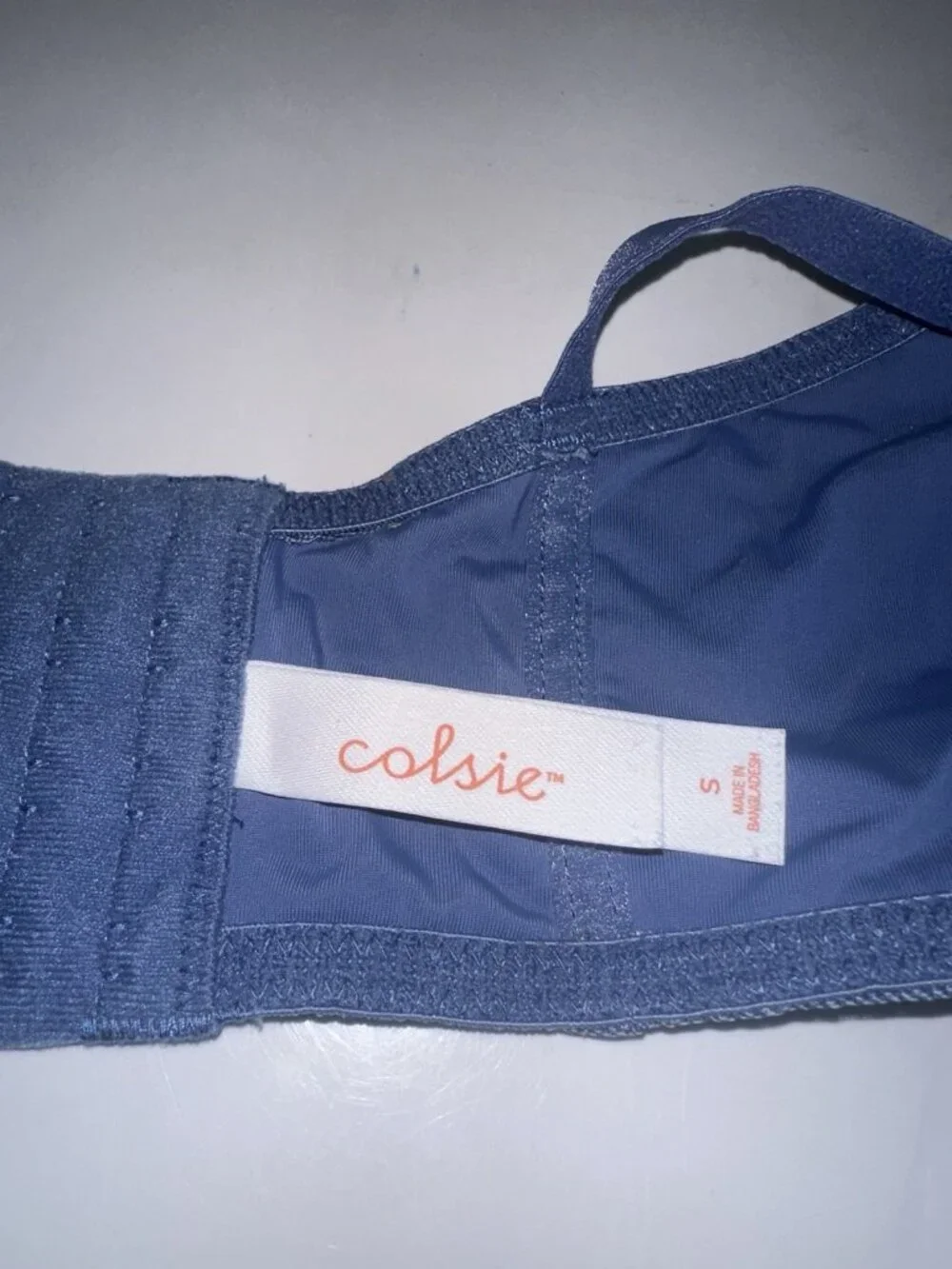 Colsie Target Denim Blue Eyelet Lace Trim Bralette Corset Bustier Top Sz S - Picture 5 of 7
